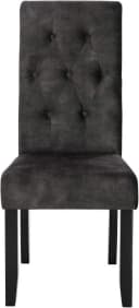 Woltu Esszimmerstuhl 4er-Set Dunkelgrau Samt Holzbeine Bild 4