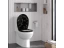 Woltu WC-Sitz Schwarz mit goldenem Glitzer Bild 1