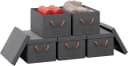 Woltu Aufbewahrungsbox Set 5 St. Grau Mit Deckel Faltbar Bild 2
