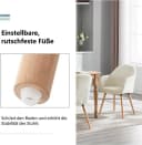 Woltu Esszimmerstuhl 2er Set mit Armlehnen Cord Beige Bild 5