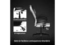 Woltu Gaming-Stuhl Schwarz/Weiß Ergonomisch Höhenverstellbar Bild 5