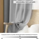 Woltu Gardine Halbtransparent Leinenoptik Bild 1