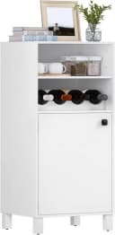 Woltu Weinschrank (1-St) Küchenschrank mit Weinregal Weiß Bild 2