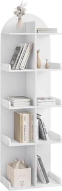 Woltu Bücherregal Weiß Standregal 5 Ebenen mit Kippsicherung Bild 2