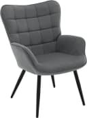 Woltu Relaxsessel Ohrensessel mit Cordbezug Grau Bild 2