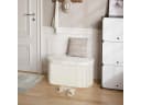 Woltu Sitzhocker mit Stauraum Beige/Grau faltbar Bild 4