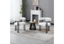 Woltu Esszimmerstuhl Modern Chenille Grau/Creme Bild 1