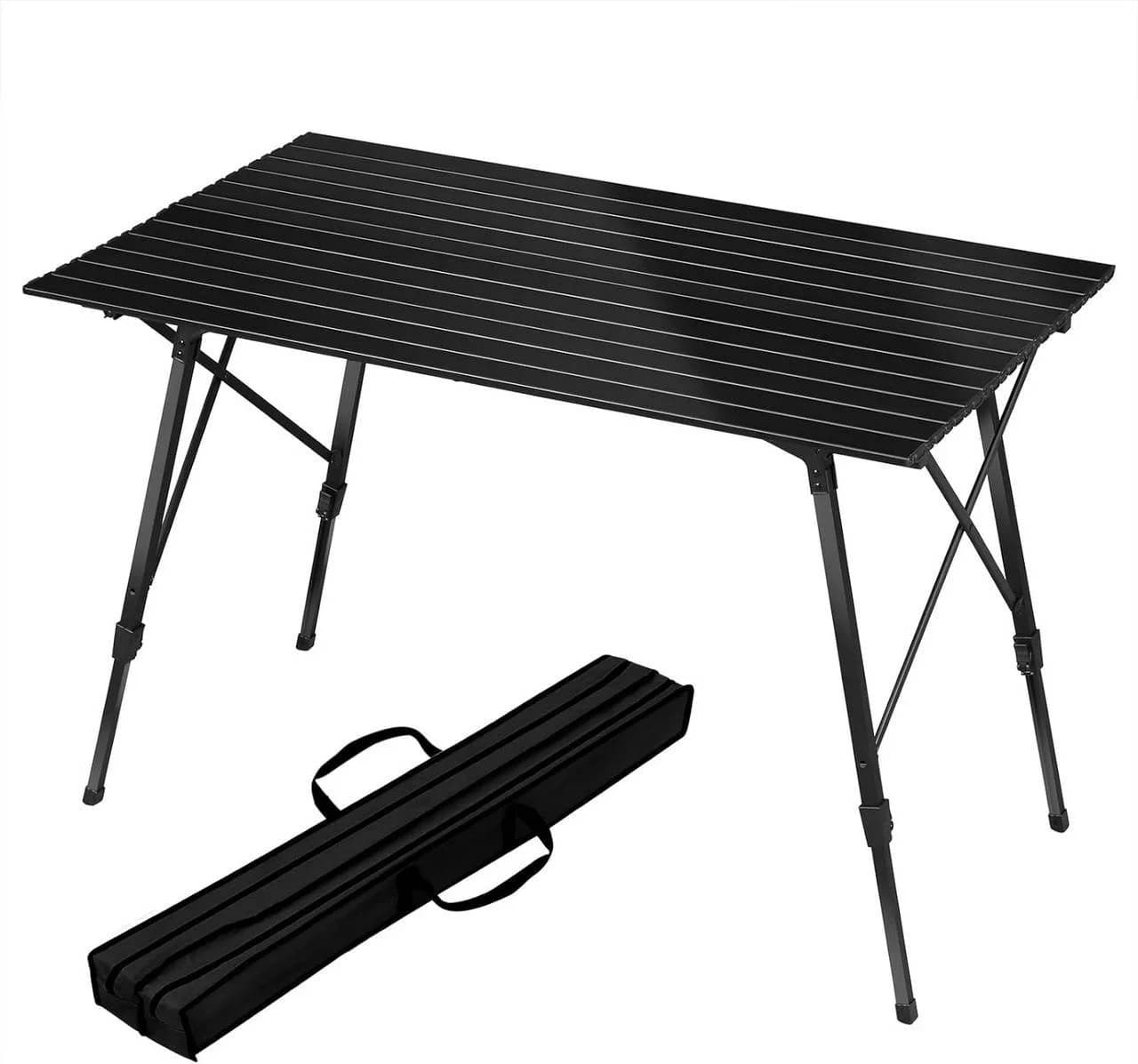 Woltu Campingtisch Aluminium Klappbar Höhenverstellbar 120x68.5cm - Bild 2