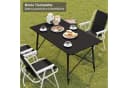 Woltu Campingtisch Aluminium Klappbar Höhenverstellbar 120x68.5cm Bild 4