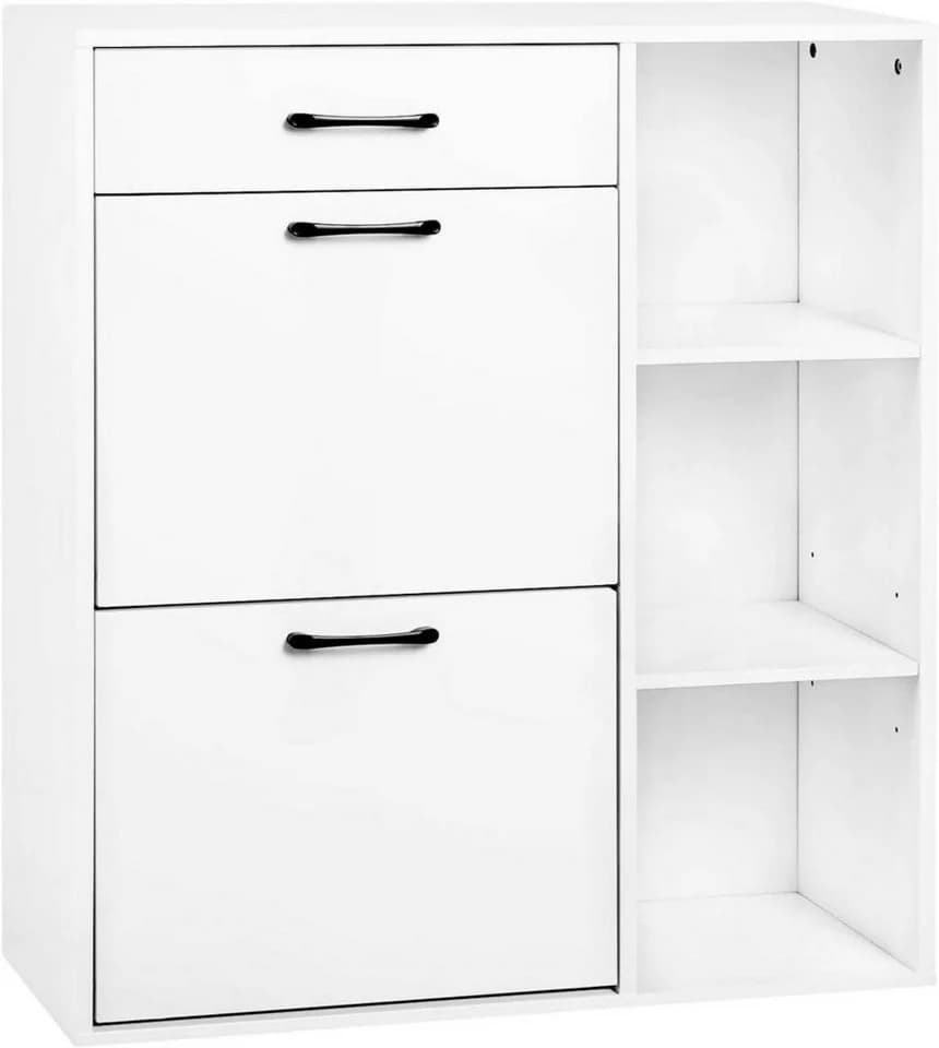 Woltu Schuhschrank (1-St) Schuhkipper mit 2 Klappfächern, Platzsparend - Bild 2