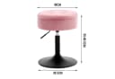 Woltu Drehhocker Rosa höhenverstellbar mit Stauraum Bild 3