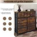 Woltu Kommode 10 Schubladen Stoff Metallrahmen Industrial Stil Bild 5
