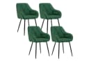 Woltu 4-Fußstuhl (Set, 4 St) Ergonomischer Esszimmerstuhl aus Samt Bild 2