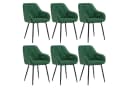 Woltu 4-Fußstuhl (Set, 6 St) Esszimmerstühle Ergonomisch Samt Bild 2