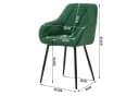 Woltu 4-Fußstuhl (Set, 6 St) Esszimmerstühle Ergonomisch Samt Bild 3
