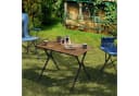 Woltu Campingtisch Alu Klapptisch Holzoptik Bild 1
