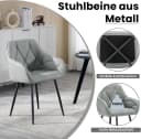 Woltu 4-Fußstuhl (Set, 6 St) Esszimmerstühle Ergonomisch Kunstleder Bild 5