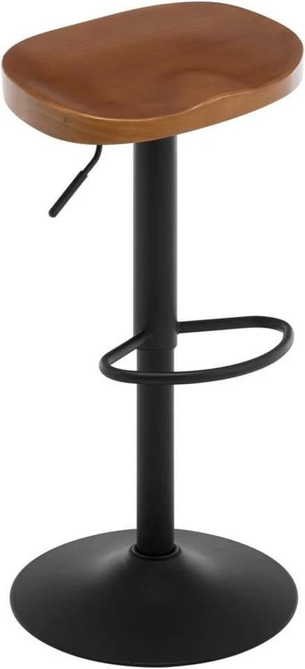 Woltu Barhocker Massivholz Metall Sattelsitz - Bild 2