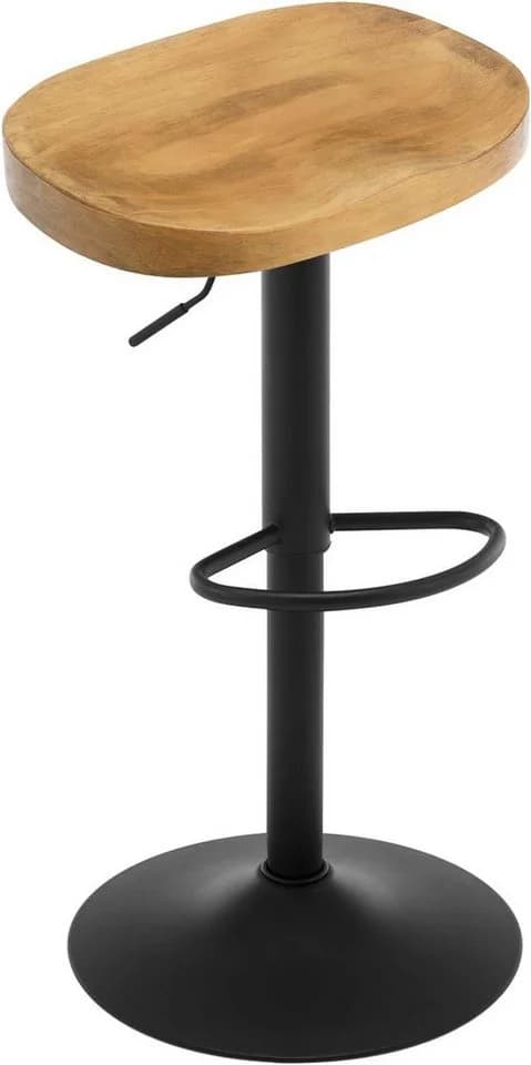 Woltu Barhocker Massivholz Metall Sattelsitz - Bild 2