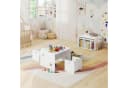 Woltu Kindersitzgruppe Multifunktions Möbelset Kinder Tisch Stuhl Set Weiß Bild 1