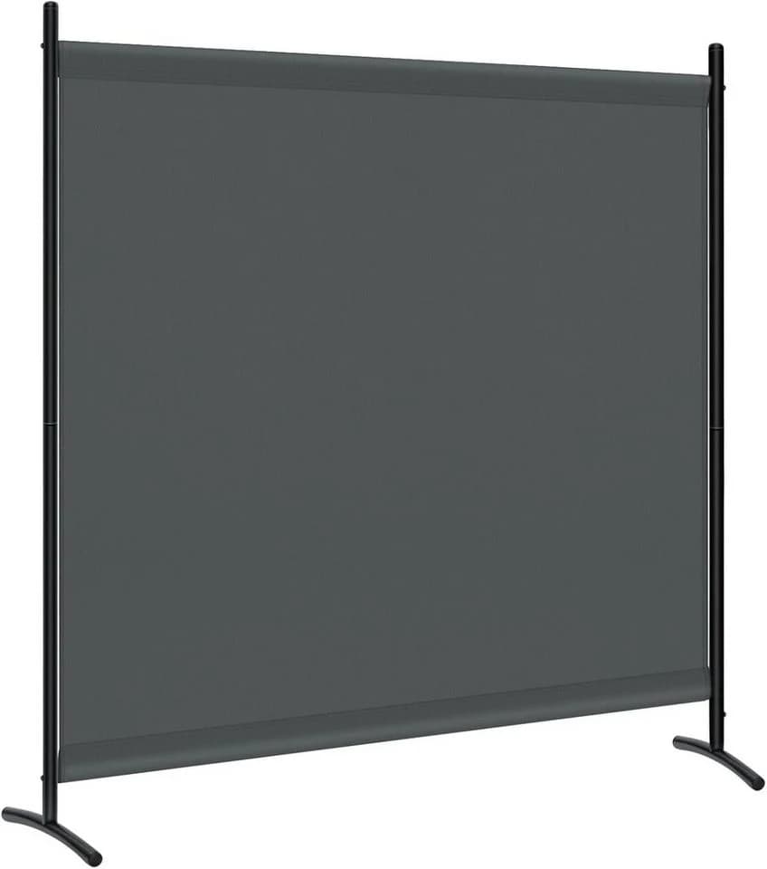 Woltu Paravent Raumteiler Grau Stahlrahmen - Bild 2