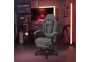 Woltu Gaming-Stuhl Grau/Schwarz Ergonomisch mit Fußstütze Bild 1