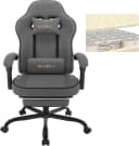 Woltu Gaming-Stuhl Grau/Schwarz Ergonomisch mit Fußstütze Bild 2