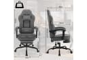 Woltu Gaming-Stuhl Grau/Schwarz Ergonomisch mit Fußstütze Bild 3