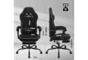 Woltu Gaming-Stuhl Schwarz Grau Ergonomisch Netzstoff Bild 3
