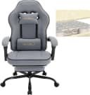 Woltu Gaming-Stuhl mit Kopfkissen, Lendenkissen und Fußstütze, ergonomisch, Netzstoff Bild 2
