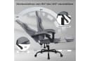 Woltu Gaming-Stuhl mit Kopfkissen, Lendenkissen und Fußstütze, ergonomisch, Netzstoff Bild 4
