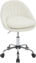 Woltu Bürostuhl Beige Ergonomisch Höhenverstellbar Samt Bild 2
