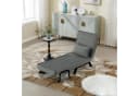 Woltu Schlafsofa 3-in-1 mit Bettfunktion Grau Bild 1