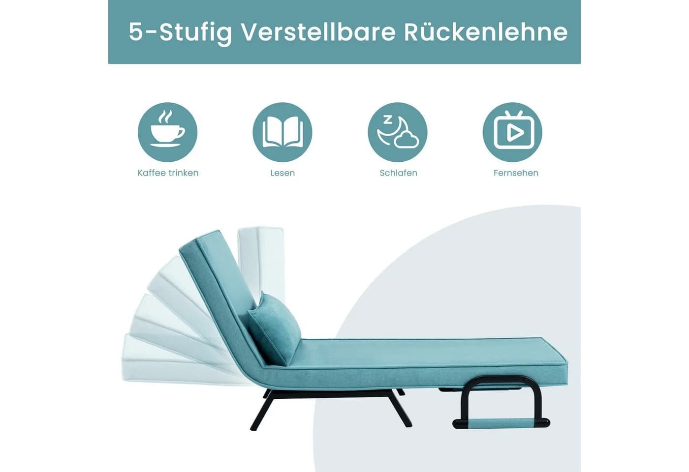 Woltu Schlafsofa 3-in-1 Schlafsessel mit Bettfunktion - Bild 5