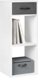 Woltu Bücherregal mit Stoffschublade und 2 Würfeln Bild 2