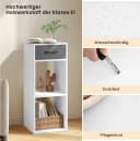 Woltu Bücherregal mit Stoffschublade und 2 Würfeln Bild 5