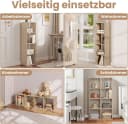 Woltu Bücherregal, 1-tlg., offenes Regal für Wohnzimmer, Arbeitszimmer, Kinderzimmer, Büro Bild 4