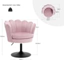 Woltu Polsterstuhl Rosa Blumenform 360° drehbar höhenverstellbar Bild 3