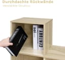 Woltu Bücherregal Würfelregal Weiß/Helle Eiche 10 Fächer Bild 5