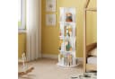 Woltu Kinderregal Weiß 360° drehbar mit Hasenohren-Design Bild 1
