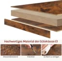 Woltu Aktenschrank 1-St. Schwarz, Weiß, Rustikales Braun Bild 4