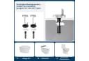 Woltu WC-Sitz WS2615 Weiß mit Absenkautomatik Duroplast Bild 5