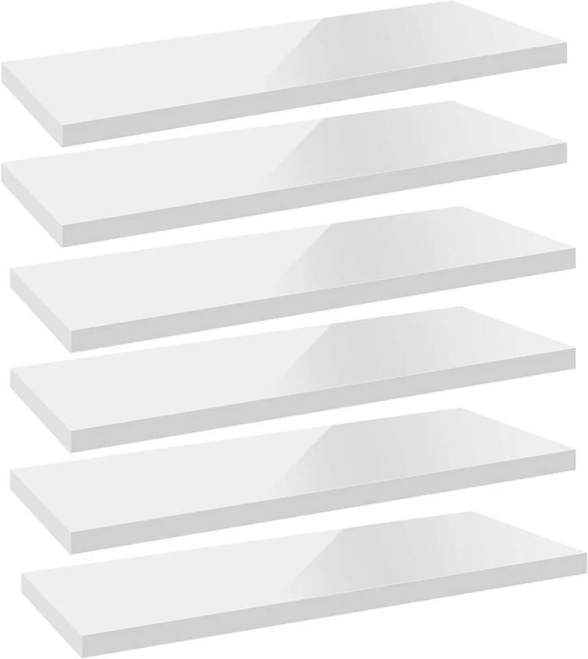 Woltu Wandregal 6-tlg. Grau Schweberegal MDF - Bild 2