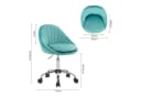 Woltu Bürostuhl Ergonomisch Samt Höhenverstellbar 150 kg Belastbar Bild 3