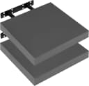 Woltu Wandregal 2er-Set Wandboard CD DVD Regal Bücherregal Holz Board Bild 2
