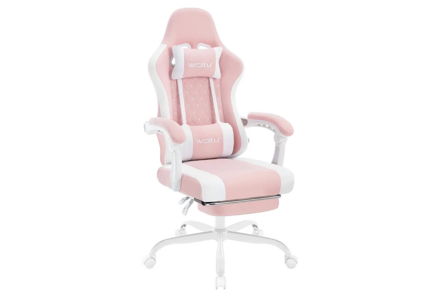 Woltu Gaming-Stuhl mit Massagefunktion, Ergonomisch, 150 kg, Netzstoff - Bild 2
