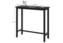 Woltu Bartisch Metall Schwarz Industrial Stehtisch Bild 3