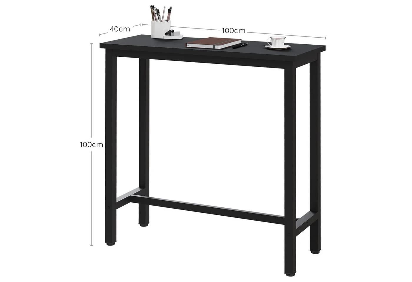 Woltu Bartisch Metall Schwarz Industrial Stehtisch - Bild 3