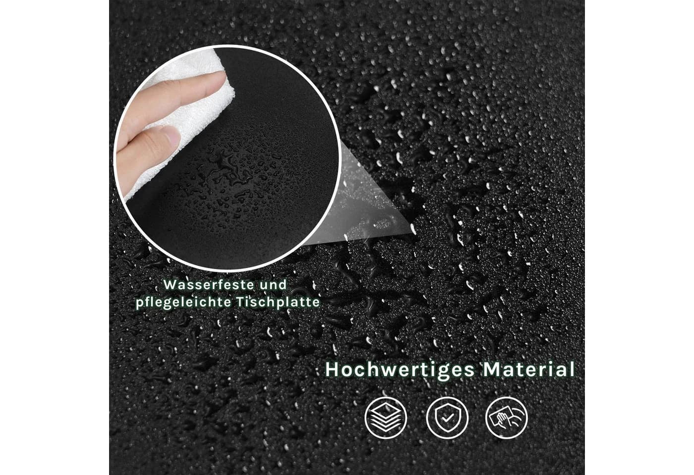 Woltu Bartisch Weiß/Schwarz mit 1 Schublade und Weinregal - Bild 4