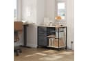 Woltu Aktenschrank mit Schubladen und Ladestation Helle Eiche Bild 1